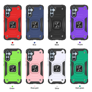 Custodia magnetica TPU + PC antiurto Armor Fundas Para Celulares per <span class=keywords><strong>Samsung</strong></span> A54 A34 A24 A14 A04 <span class=keywords><strong>cover</strong></span> posteriore con supporto per anello staffa - Product Image 2