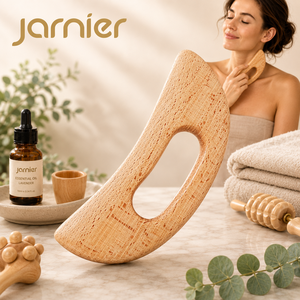 แผ่นขูดกัวซาไม้บีชยี่ห้อ Jarnier สำหรับนวดลดเซลลูไลท์ ขจัดหนังด้านที่เท้า ช่วยกระชับสัดส่วน อุปกรณ์บำบัดด้วยไม้ - Product Image 1