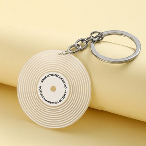 Vinyl <b>Record</b> Shaped Keychain Creative Fashion Cute Key <b>Holder</b> Bag Charm Ideal Gift for Music Lovers - Product Image 6
