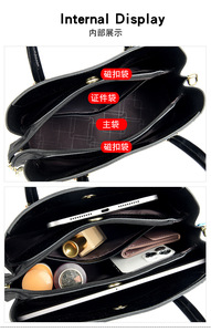 Bolsos de Hombro de Lujo con Patrón, Bolsos de Mano de Cuero PU Patentado para Mujer, Bolsos de Moda con Asa para Mujer, Bolsas de Mujer - Product Image 6