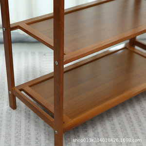 Simple <b>Shoe</b> Rack 3 Tier Natural Wood Color <b>Space</b> <b>Saving</b> <b>Storage</b> For Home Entrance Bedroom Dormitory - Product Image 5