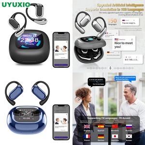 Slimme AI-vertaler oordopjes 144 talen draadloze open-oor <span class=keywords><strong>headset</strong></span> real-time spraakvertaler met pure, heldere audiokwaliteit - Product Image 1