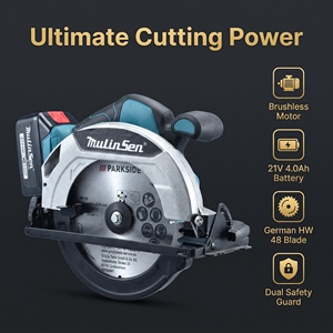 <span class=keywords><strong>Sierra</strong></span> <span class=keywords><strong>Circular</strong></span> Inalámbrica Mulinsen <span class=keywords><strong>de</strong></span> 21 V con Guía Láser <span class=keywords><strong>de</strong></span> 6"/7-1/2", Cuchilla Alemana <span class=keywords><strong>para</strong></span> Cortar Madera, Certificación CE - Product Image 1