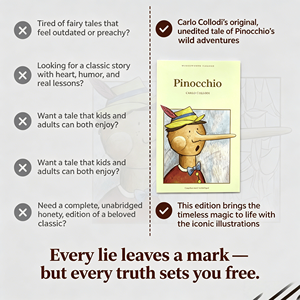Carlo <span class=keywords><strong>Collodi</strong></span>'s Pinocchio - het geliefde klassieke verhaal over de reis van een ondeugende pop om een echte jongen te worden - Product Image 4