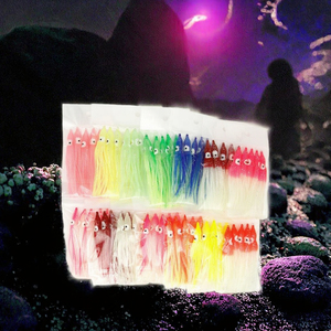 Esca Artificiale Luminosa in PVC da 12cm, Gonna di Calamaro Sostitutiva per Pesca in Barca, Jigging Polpo, Peso 10g - Product Image 3