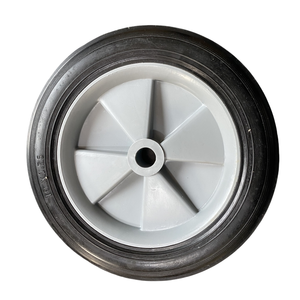 10 "Hochleistungs-Voll gummi rad Kunststoff kern Industrie rollen 10*1,75 Zoll Rollen - Product Image 1