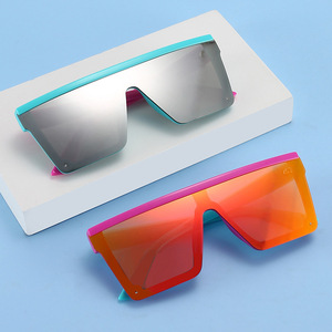 サングラスの大きな特大の正方形のレンズフレームメガネ - Product Image 1