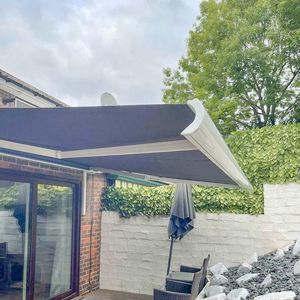 Toldo eléctrico retráctil con Control remoto para exteriores, toldo de brazos plegables, Cassette completo - Product Image 2