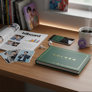 Álbum Solista Golden de JUNGKOOK de BTS Weverse Ver. Millonario en Ventas K-POP Photobook de 80 Páginas Photocards Lista Billboard 200 - Product Image 3