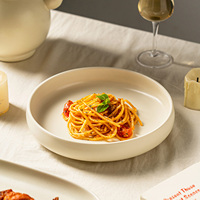 Nouvelle Assiette Creuse Ronde en Céramique – Vaisselle de Table Haut de Gamme pour la Maison