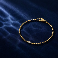 Bracelet empilable délicat en argent sterling 925, plaqué or 18 carats, bijoux fins minimalistes avec pierre en CZ pour femme, à porter au quotidien, cadeau