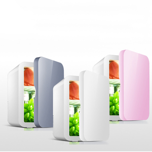 con puerta refrigerador portátil para automóvil 10l, superventas en <span class=keywords><strong>Amazon</strong></span>, 110 v, 12 v, ac, <span class=keywords><strong>mini</strong></span> refrigerador con maquillaje - Product Image 6
