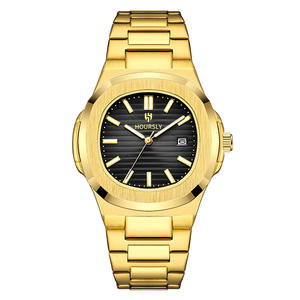 Montre de luxe pour homme 2026 - Montre-bracelet à quartz tendance et professionnelle, bracelet en acier fin, design élégant, vente en gros - Product Image 2