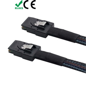 Cable Mini SAS SFF-8087 a 8087, 12G, Transferencia de Datos de Alta Velocidad, Conexión de Servidor, Cable de Cobre Azul, Moldeado por Inyección - Product Image 2
