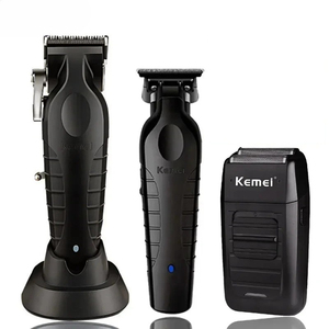 Tondeuse à Cheveux Électrique Sans Fil Professionnelle Rechargeable USB pour Homme, Kit Complet Fabricant <span class=keywords><strong>KM</strong></span> - Product Image 1