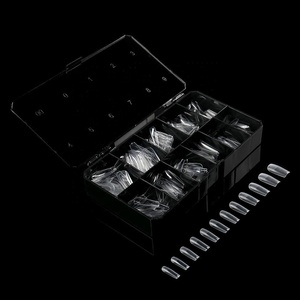 Etiqueta privada <span class=keywords><strong>Uñas</strong></span> de los dedos <span class=keywords><strong>Uñas</strong></span> artificiales Gel X Puntas de gelatina Prensa en las <span class=keywords><strong>uñas</strong></span> Cubierta completa transparente Puntas de gel suave - Product Image 6