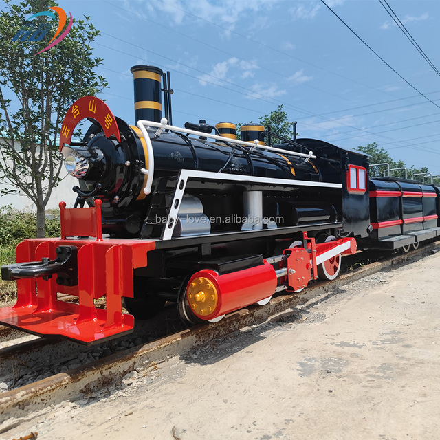 Factory Direct Sale Large Outdoor Sightseeing Track Train Passengers for Amusement Park Facilities