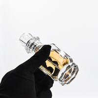 Bouteille de parfum vide de luxe 50ml 100ml bouteille de parfum en verre rechargeable transparent flacon pulvérisateur unique