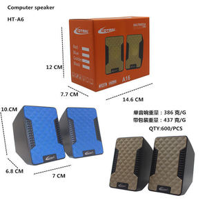Hotma Portable <b>Speaker</b> <b>USB</b> Powered 5V Blue Mesh Design For Desktop Laptop Use - Product Image 4
