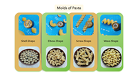 Vente directe d'usine 30-40 kg/h en acier inoxydable Spaghetti Macaroni Couscous faisant la machine extrudeuse de pâtes pour Restaurant