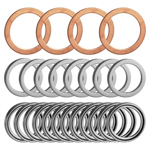 Rondelle de bouchon de vidange de carter d'huile en cuivre et aluminium plate pour Toyota Lexus, référence 9043024017, compatible avec les modèles Toyota Lexus - Product Image 1