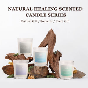 Lilin Aromatik Grosir Logo Kustom Mewah untuk Rumah, Wangi Tahan Lama, Lilin Kedelai 50g dalam Stoples Kaca Kecil - Product Image 3