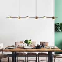Lustre Led suspendu au design moderne, éclairage d'intérieur, intensité d'éclairage réglable, idéal pour un salon, une salle à manger ou une cuisine, modèle