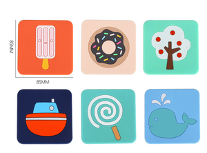 Promotional Cartoon Silicone Non-Slip <b>Table</b> <b>Mat</b> Soft Heat Insulation Thickened Place <b>Mat</b> for Household Dining Easy Clean Coaster - Product Image 2