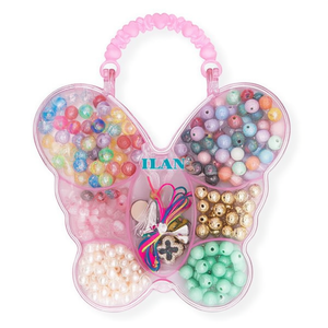 Set di Perline ILAN a Forma di Farfalla 30822, Kit Creativo per Bambini per Creare Gioielli - Product Image 1