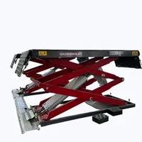 Elevador de Tijera Profesional de Alta Calidad Personalizado, Elevador Automotriz, Elevador Hidráulico Compacto de Montaje en Superficie, de Alta Resistencia