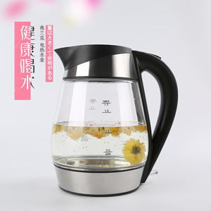 Bouilloire électrique Fulank 1,7 L en verre borosilicate transparent avec arrêt automatique pour la préparation du thé et de l'eau - Product Image 3