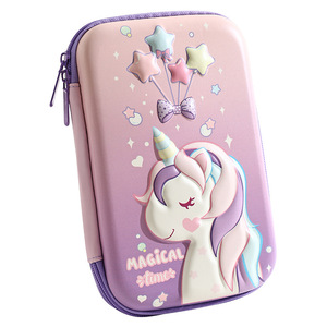 Grande <span class=keywords><strong>capacité</strong></span>, trousse à crayons en EVA 3D stéréo licorne, nouvelle trousse à crayons pour filles, école primaire, papeterie, cadeau transfrontalier pour les élèves - Product Image 5