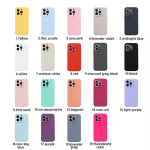 เคสซิลิโคน S001 สำหรับโทรศัพท์มือถือ iPhone 11 12 13 14 15 16 17 Pro Max เคสซิลิโคนเปล่า - Product Image 6