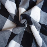 Couverture en flanelle à carreaux Sherpa douce, imprimée, en polaire, double couche, pour canapé et lit, fournisseur en gros OEM ODM personnalisé