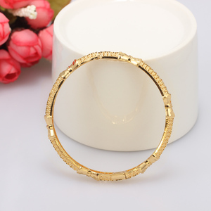 Vàng <span class=keywords><strong>21K</strong></span> Sang Trọng Cho Thấy Vòng Đồng Dubai, Vòng Vàng Mạ Vàng - Product Image 3