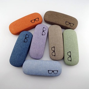 Cotton <b>Linen</b> Eyeglass Case Solid Color Rectangle Soft Eyeglasses <b>Storage</b> Case For Glasses Protection - Product Image 1