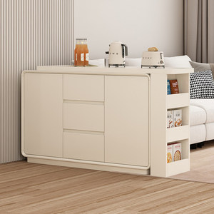 Lxyx Cream Style Metal Integrated Modular Eco-Friendly Sideboard <b>Bar</b> <b>Table</b> Retractable Wall Mounted Living Room Partition Island - Product Image 3