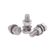 Vis et écrous hexagonaux en acier inoxydable A2-70 sur mesure OEM ODM, M6 M8 M10 M12 M14 M16 M18 M20, vis à tête hexagonale et écrous