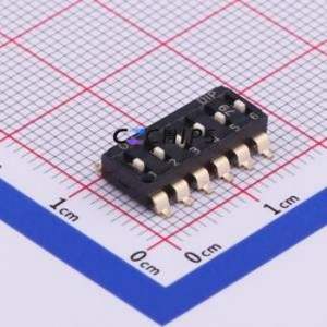 EM-06-Q DIP Switch SMD-12P,6x15.1mm Switch ( Number of Switch Sections: 6 )( Lead Spacing: 2.54mm ) - Product Image 1