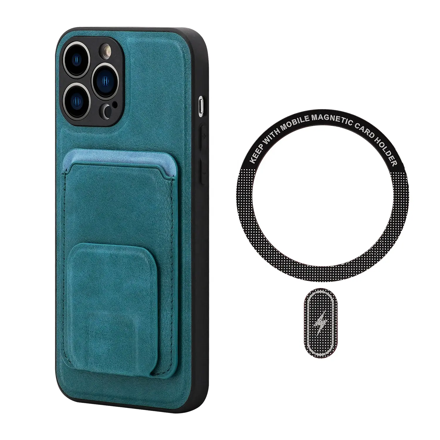 NEW Hot sale wireless charging PU Leather case with Magnetic wallet card holder For IPHONE 13 14 PRO MAX SAMSUNG XIAOMI HUAWEI