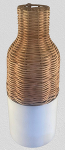 High Quality <b>Iron</b> & Rattan Flower Vase Round Shape Tabletop Living Room Indoor Decor Art Deco <b>Lightweight</b> bulk price - Product Image 2