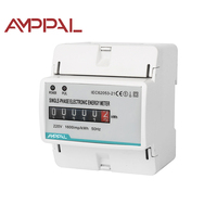 Compteur d'énergie monophasé 4P LCD Instrument multifonctionnel Affichage analogique numérique Rail DIN Communication 485 Classe 1.0 Précision