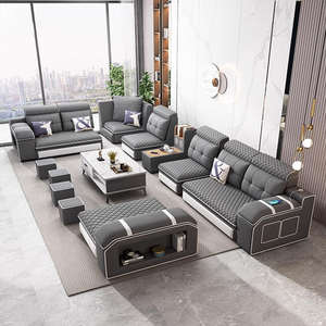 Canapé en tissu sans lavage - Design moderne pour salon, grand appartement, <span class=keywords><strong>coin</strong></span>, résistant aux griffes des chats - Product Image 3