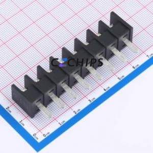 MX35H-8.25-08P-BK01-Cu-S-A Barrier Terminal Block Through hole Component THT,P=8.25mm Connector Two Sides 8.25mm 1x8P Center Pin - Product Image 2