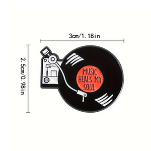 Bán buôn âm nhạc men pin phù hiệu guitar Lưu ý Vinyl Băng quà lưu niệm Opera Broadway promos Fan Quà Tặng retro phụ kiện tùy chỉnh <span class=keywords><strong>OK</strong></span> - Product Image 4