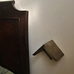 Ferme mural flottant bois Triangle <span class=keywords><strong>livre</strong></span> <span class=keywords><strong>support</strong></span> signet lecture repos <span class=keywords><strong>support</strong></span> <span class=keywords><strong>livre</strong></span> <span class=keywords><strong>de</strong></span> <span class=keywords><strong>cuisine</strong></span> étagère <span class=keywords><strong>de</strong></span> rangement pour nouveau cadeau d'if - Product Image 3