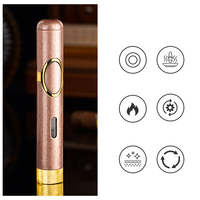 Briquet à cigares multifonctionnel amélioré, à flamme unique, en métal, avec logo personnalisé, coupe-cigares coupe-vent, accessoires pour cigares