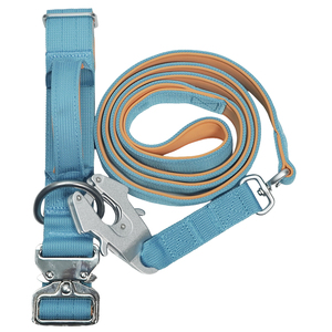 Ensemble de laisse et collier de luxe pour chien, rembourré et doux, avec boucle à dégagement rapide et poignée. - Product Image 2