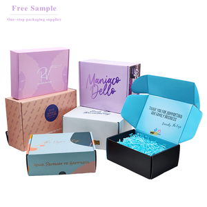 Conception gratuite Logo personnalisé <span class=keywords><strong>Carton</strong></span> Impression Pli Cadeau Expédition Papier Emballage Affranchissement Boîte en <span class=keywords><strong>carton</strong></span> ondulé - Product Image 6