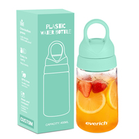 Bouteille anti-fuite sans BPA, type pression, bouteilles en plastique durables de haute qualité avec poignée